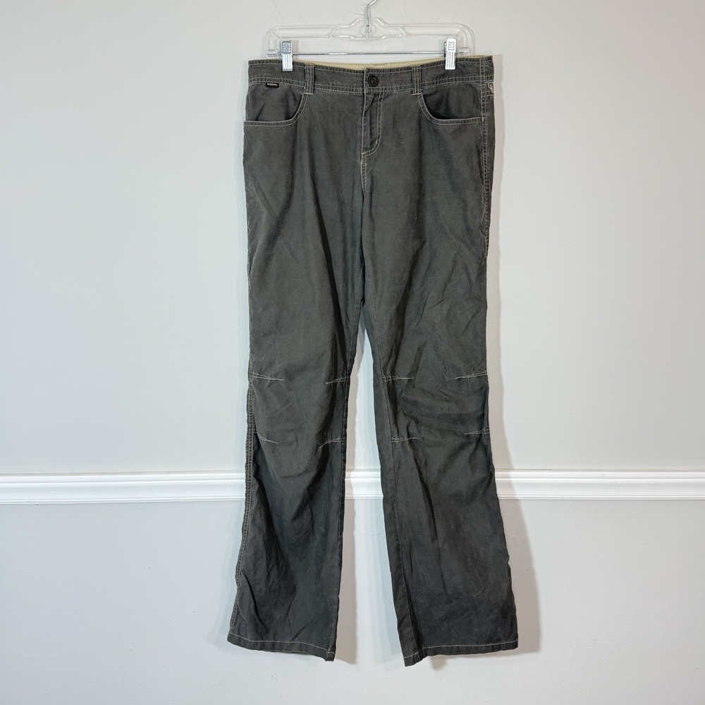 Kuhl Hiking Pants Women 10 Gray Kuhl Dry Stretch Outdoor Straight Leg Mid Rise
